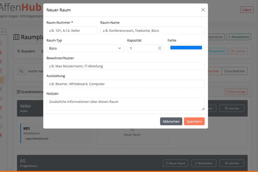 Raummanager Modul