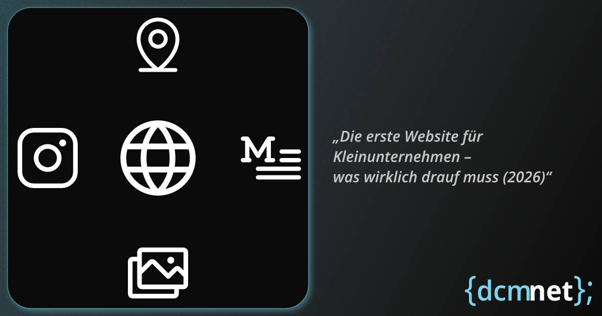 Die erste Website für Kleinunternehmen – wichtige Inhalte und Struktur