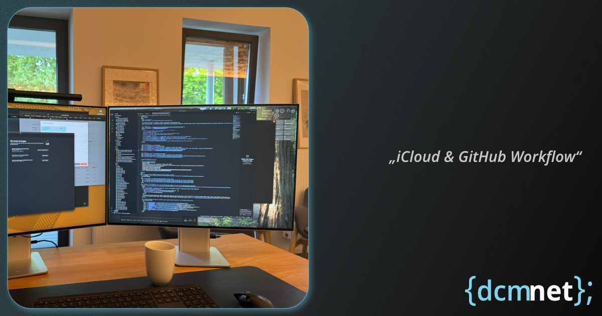 iCloud & GitHub Workflow auf macOS – Symbolbild