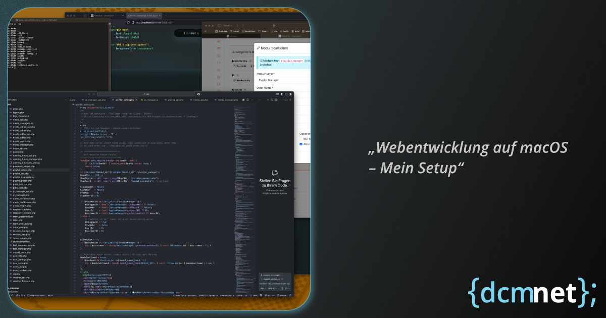 Webentwicklung auf macOS – Mein Setup – Symbolbild