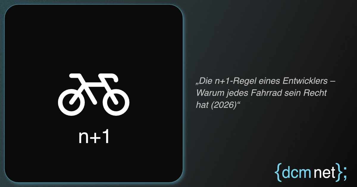 Fünf Fahrräder – die n+1-Regel