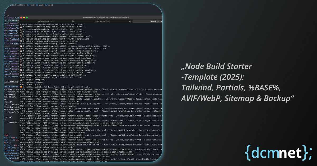 Node Build Starter-Template – Symbolbild