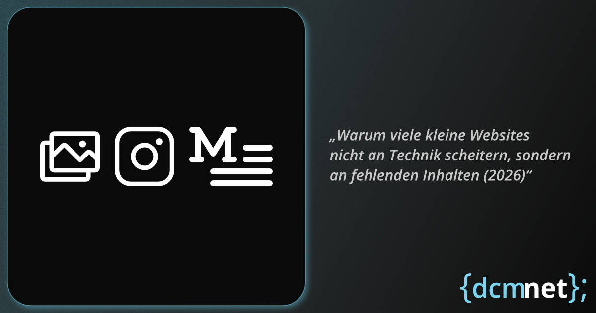 Fehlende Inhalte sind oft das größte Problem kleiner Websites
