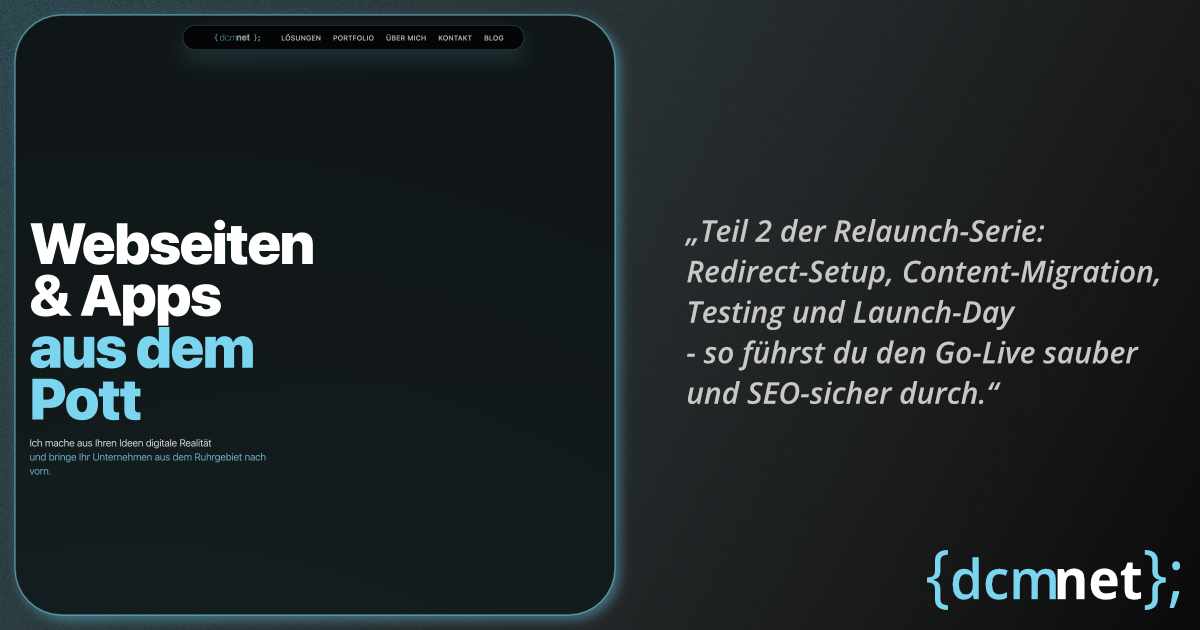 Website-Relaunch: Umsetzung & Go-Live – Symbolbild