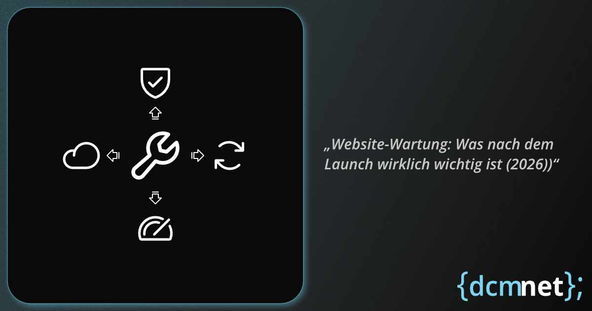 Website-Wartung und Pflege