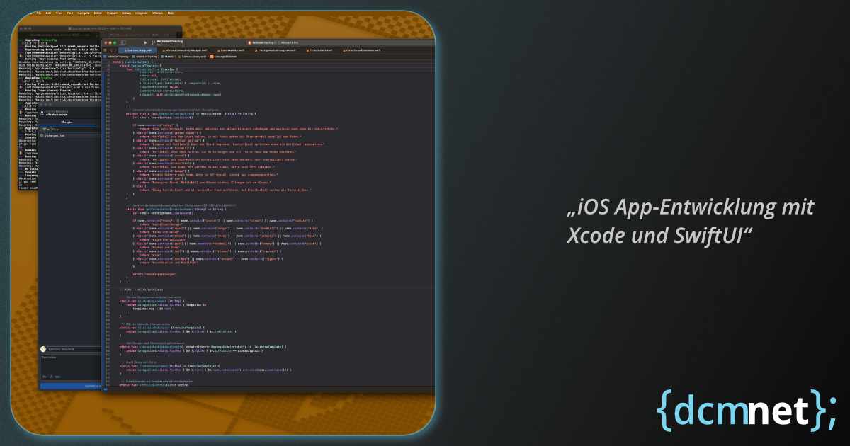 Xcode & SwiftUI – iOS App-Entwicklung mit GitHub – Symbolbild