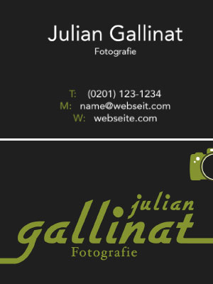 Visitenkarte von Julian Gallinat Design